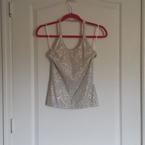 Halter top with sequins
